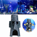 Trade Shop Traesio-ornamento Per Acquario Decorativo Casa Casetta Cartone Spongebob Pesci Acqua -