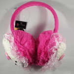 Trade Shop Traesio-paraorecchie Fucsia Coniglietto Para Orecchie Vento Freddo Imbottite Ragazze -