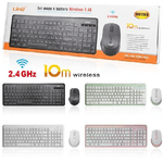 Linq-kit Tastiera 101 Tasti Mouse Wireless 2.4ghz Portata Fino 10mt Senza Fili Mk1566 -