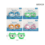 Trade Shop Traesio-occhialini Da Nuoto Per Bambini Da Piscina Con Animaletti Colorati 16x4cm 605419 -