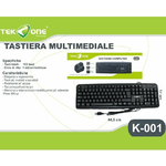 Trade Shop Traesio-tastiera Usb Tekone K-001 Multimediale Key Striker Computer Pc Desktop -