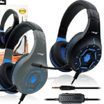 Linq-cuffie Headset Con Microfono Gaming Da Gioco Jack 3,5mm Per Pc Laptop Ear-ps406 -