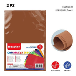 Trade Shop Traesio-12pz Fogli In Gomma Eva Colore Caffè Materiale Alta Qualità 40x60cm Spessore 2mm -