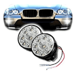 Trade Shop Traesio-faro Faretto Led Smd Auto Coppia Fari Faretti Fendinebbia Suv Luci Diurne 9 Led -