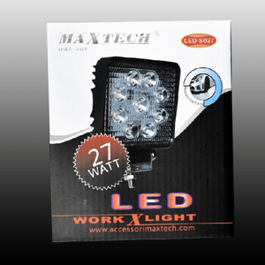 Maxtech-luci Di Lavoro 27w A Led Da Faro Quadrato Per Auto Fuoristrada Maxtech Led-s027 -