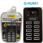 Andowl-hub Usb 2.0 Alta Velocità Estensore A 10 Porte Usb Computer Cavo 100cm Q-hu801 -