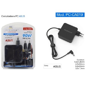 Maxtech-caricabatteria Pc Compatibile Asus Alimentatore 19v 4.74a 90w Connettori Pc-ca019 -