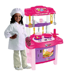 Trade Shop Traesio-cucina Giocattolo Bambini 72cm 18 Accessori Maya Luci Suoni Forno Fornello -