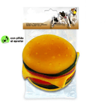 Trade Shop Traesio-panino Hamburgher Giocattolo Per Cani Gatti Con Suoni 18 X 12 Cm Giocattoli Cane -