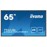 Iiyama LH6570UHB-B1 visualizzatore di messaggi Pannello piatto per segnaletica digitale 163,8 cm (64.5"