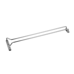 Comas Servicio Bar Rastrelliere Vetro 60 Cm, Acciaio Inossidabile, Multicolore