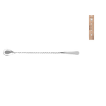 The bars Spoon Bar, Acciaio Inox con Paletta, 30 cm, Made in Italy, Grigio