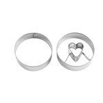 GP ME gp5102 e stampini per Biscotti a Forma di Cuore in Acciaio Inox, 6 cm