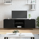 vidaXL Mobile Porta TV Nero 150x30x50 cm in Legno ingegnerizzato