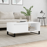 vidaXL Tavolino da Salotto Bianco 90x50x36,5 cm in Legno ingegnerizzato