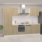 vidaXL Set Armadi da Cucina 7 pz Rovere Sonoma in Truciolato