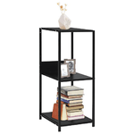 vidaXL Libreria Dritta Piccola Nera 33,5x39,6x79,7 cm in Truciolato