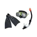 Intex Surf Rider I.6 Maschera e Boccaglio, Unisex – Adulto, Nero, 22.9 x 18.4 x 78.7 cm