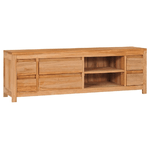 vidaXL Mobile Porta TV 120x30x40 cm in Legno Massello di Teak