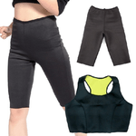 Trade Shop Traesio-top E Pantalone Fitness Hot Shapers Palestra Neotex Pancia Piatta Perdi Peso Tg. -    Xl