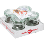 Weck Mini Mold Jar 140ml Confezione da 4