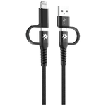 Celly Cavo da Usb-AC a CLight 2mt Nero