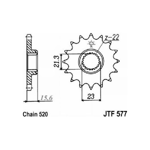 Jt JTF577.15RB Pignone 577 Z15Rb ammortizzato