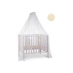 Baby Idea Zanzariera con Asta Tulle Bianco-Beige