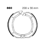 Ebc R2586000 Ganasce Bmw R80-90-100 posteriori