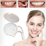 Trade Shop Traesio-denti Finti In Silicone Per Sorriso Perfetto Dentiera Copri Denti Uso Quotidiano -