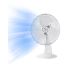 Midea FT40-21M Ventilatore da Tavolo 40W Silenzioso Ventola a 3 pale 3 Livelli di velocita' oscillazione 80°Bianco