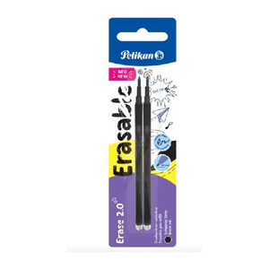 Pelikan Confezione 12 Erase 2.0 Refill Nero 2 Pezzi