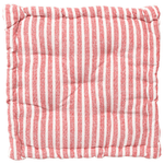 CUSCINO DA PAVIMENTO-FUTON RONA 40X40 CM RIGATO ROSSO BIANCO