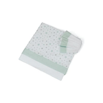 Baby Idea Set Lenzuolino 3 Pezzi Stelline Verde