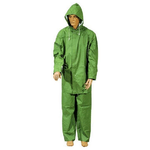 Impermeabili Giacca-Pantalone PVC Telati Verde Taglia L