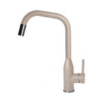 Elleci Dora Plus MGKDRP51 Miscelatore monocomando con canna girevole e doccetta estraibile Granitek Avena
