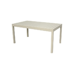 Amicasa Tavolo Alcamo Alluminio 160x90cm Bianco