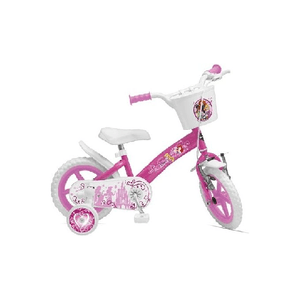 Mandelli Bicicletta Princess con Rotelle Fucsia e Bianco