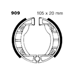 EBC 909 Ganasce Si-Bravo-Grillo anteriore