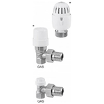 Rbm Valvola + Detentore Angolare Ferro 3-8+ Testa Termostatica Tl70Bianco