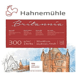 Hahnemuhle Blocco per Acquerelli 12 Pagine Britannia Ruvido 30x40cm 300gr