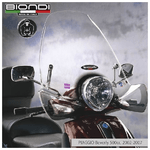 Biondi 8061095 Parabrezza Club Piaggio Beverly 500 Con Kit Attacchi