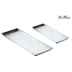 Pintinox Vassoio per pasticcini in acciaio inox 21x58cm