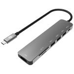 Celly Hub Usb-C a 3 1 Usb-C 1 Hdmi 1 Tf 1 Sd