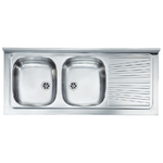 Cm Lavello Inox X Mobile 2 Vasche 120X50 Dx