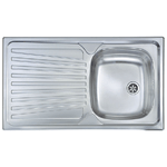 Cm Lavello Inox 1 Vasca 86X50 Incasso Sx