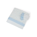 Baby Idea Set Lenzuolino 3 Pezzi Stelline Azzurro