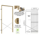 Brixo Controtelaio in Legno 70-100x10.5xH.215cm