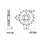 Jt JTF1591.16RB Pignone 1591 Z16Rb ammortizzato Yamaha TDM 900 - FZ8 - Fazer8