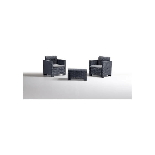Bica 9073.4 Set Nebraska Salottino 2 Posti Antracite 155x150x79cm